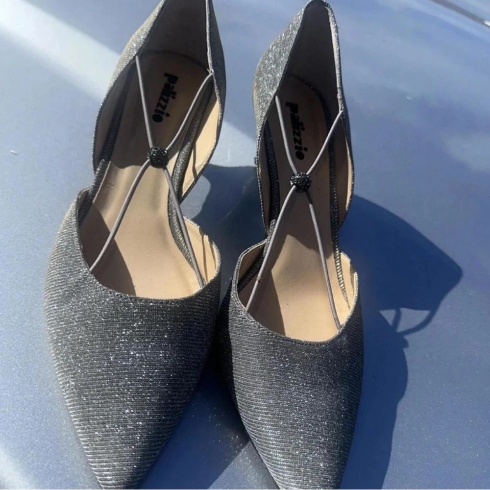 Pelle Moda Glittering Black Heels